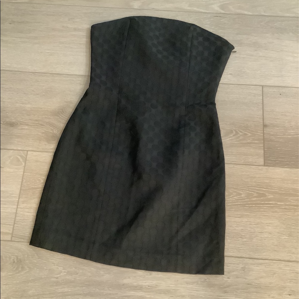 Strapless Little Black Dress Virgin Wool Blend NWT Size 4
